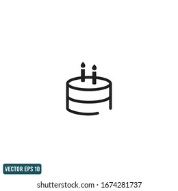 cake icon design element logo template vector eps 10