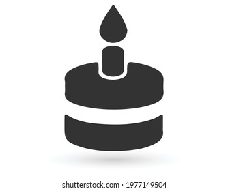 Cake icon design isolated on white background