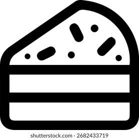 Diseño de icono de pastel para Plantillas.