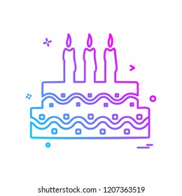 Cake icon design vector