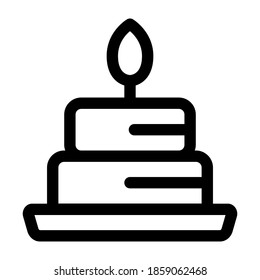 Diseño de iconos de pastel. Ilustración vectorial Eps 10