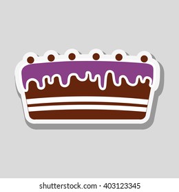 cake icon design , vector illustration