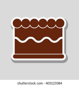 cake icon design , vector illustration