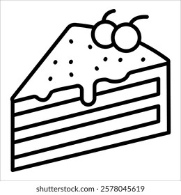 Cake Icon Element For Design