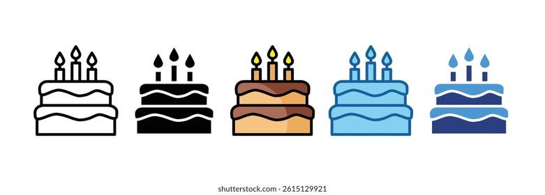 Cake Icon Element For Design