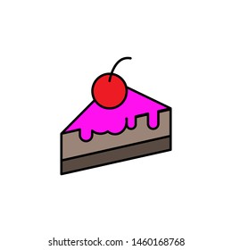 cake icon, illustration design template