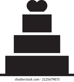 Cake icon illustration isolated vector sign symbol
