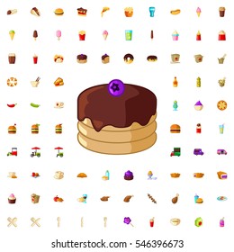 cake icon illustration isolated vector sign symbol