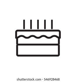 cake icon illustration isolated vector sign symbol