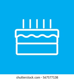 cake icon illustration isolated vector sign symbol