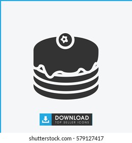 cake icon illustration isolated vector sign symbol