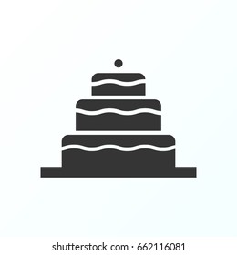 Cake icon illustration isolated vector sign symbol