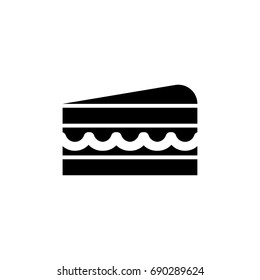 Cake icon illustration isolated vector sign symbol