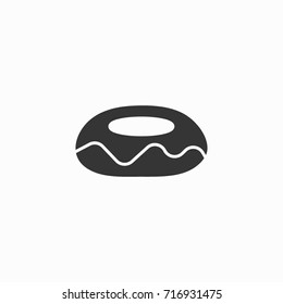 Cake icon, illustration isolated vector sign symbol