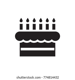 cake icon illustration isolated vector sign symbol