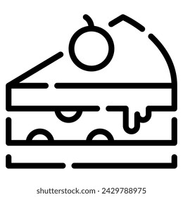 Cake icon illustration for web, app, infographic, etc