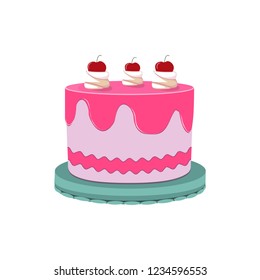Cake icon isolated on  white background