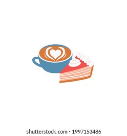 Cake Icon Isolated On White Background