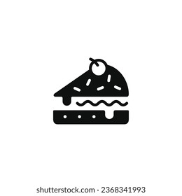 Cake icon isolated on white background
