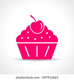 Cake icon isolated on white background