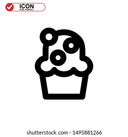 cake icon isolated sign symbol vector illustration - high quality black style vector icons
