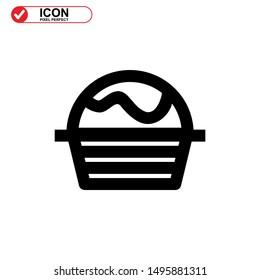 cake icon isolated sign symbol vector illustration - high quality black style vector icons
