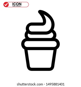 cake icon isolated sign symbol vector illustration - high quality black style vector icons
