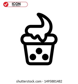 cake icon isolated sign symbol vector illustration - high quality black style vector icons
