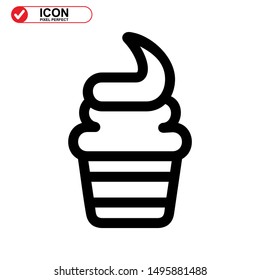 cake icon isolated sign symbol vector illustration - high quality black style vector icons
