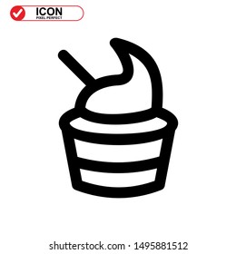 cake icon isolated sign symbol vector illustration - high quality black style vector icons
