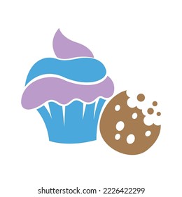 Ilustración de diseño del logotipo del icono de copo