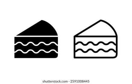 Cake icon logo design. Cake sign and symbol. Birthday cake icon