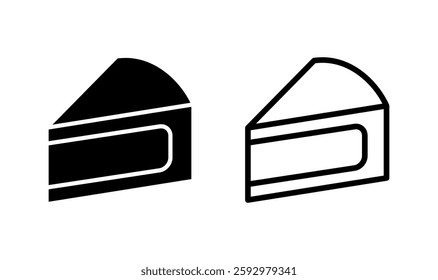 Cake icon logo design. Cake sign and symbol. Birthday cake icon
