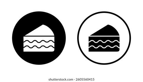 Cake icon logo design. Cake sign and symbol. Birthday cake icon