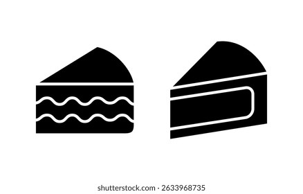 Cake icon logo design. Cake sign and symbol. Birthday cake icon