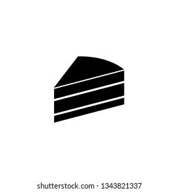 Cake icon, logo isolated on white background