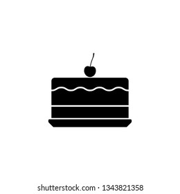 Cake icon, logo isolated on white background