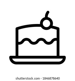 Cake icon or logo isolated sign symbol vector illustration - high quality black style vector icons
