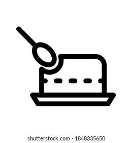 Icono de copo o logotipo símbolo de signo aislado ilustración vectorial - iconos vectoriales de estilo negro de alta calidad
