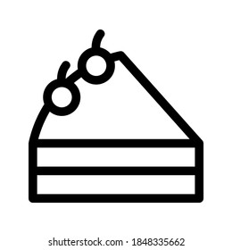 Cake icon or logo isolated sign symbol vector illustration - high quality black style vector icons
