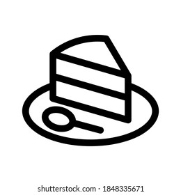 Cake icon or logo isolated sign symbol vector illustration - high quality black style vector icons
