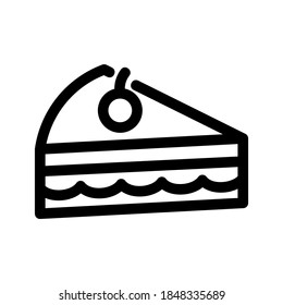 Cake icon or logo isolated sign symbol vector illustration - high quality black style vector icons
