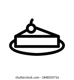 Cake icon or logo isolated sign symbol vector illustration - high quality black style vector icons
