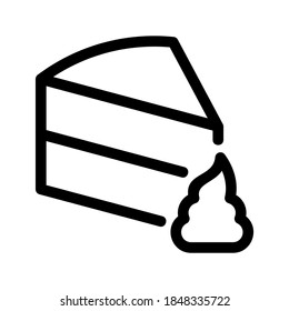 Cake icon or logo isolated sign symbol vector illustration - high quality black style vector icons
