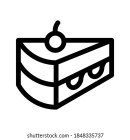 Cake icon or logo isolated sign symbol vector illustration - high quality black style vector icons
