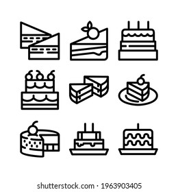 cake icon or logo isolated sign symbol vector illustration - Collection of high quality black style vector icons
