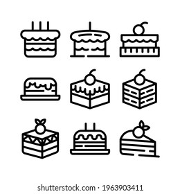 cake icon or logo isolated sign symbol vector illustration - Collection of high quality black style vector icons
