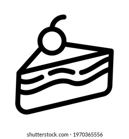cake icon or logo isolated sign symbol vector illustration - high quality black style vector icons
