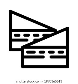cake icon or logo isolated sign symbol vector illustration - high quality black style vector icons
