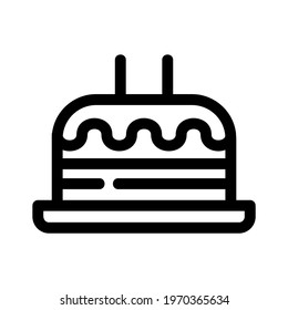 cake icon or logo isolated sign symbol vector illustration - high quality black style vector icons
